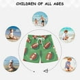 thumbnail image 6 of FORMRS Boys Swim Trunks Quick Dry Mesh Liner Boardshorts Sizes XS-XL, American Footballs, 6 of 7