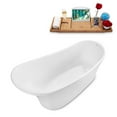 thumbnail image 2 of 55" Streamline N1760-IN-WH Freestanding Tub and Tray With Internal Drain, 2 of 7