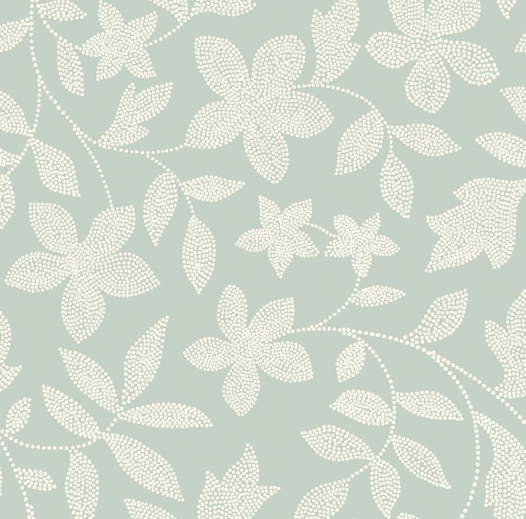 Mainstays Sheer Printed Grommeted Curtain, Set of 2, Soft Sea Floral, 38” W x 95” L
