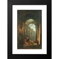 thumbnail image 2 of Hubert Robert 17x24 Black Modern Framed Museum Art Print Titled - Classical Ruins with Soldiers Gambling, 2 of 5