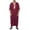 Wine-4, variant on SIYUDAN Mens Kaftan Thobe Casual Long Sleeve Mens Summer Robes Embroidered Muslim Thobes Black Robe