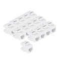 thumbnail image 4 of CAT6 Keystone Jack, Snap-In, 180-Degree Termination, Thermoplastic, White, 15-Pack, CE Compliant, 4 of 4