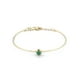 thumbnail image 1 of Pulsera Aro Esmeralda y Diamantes Naturales Oro Sólido 14k, 1 of 3
