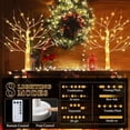 thumbnail image 4 of 2 Pcs 2ft Lighted Birch Tree Decor with Timer, USB, Battery Powered Artificial Branch Tree with 8 Modes, Remote Control, Tabletop Tree Light for Christmas Decor Indoor(Classic Style) Warm White Warm, 4 of 5