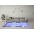thumbnail image 3 of Ahgly Company Indoor Rectangle Abstract Blue Contemporary Area Rugs, 3' x 5', 3 of 4