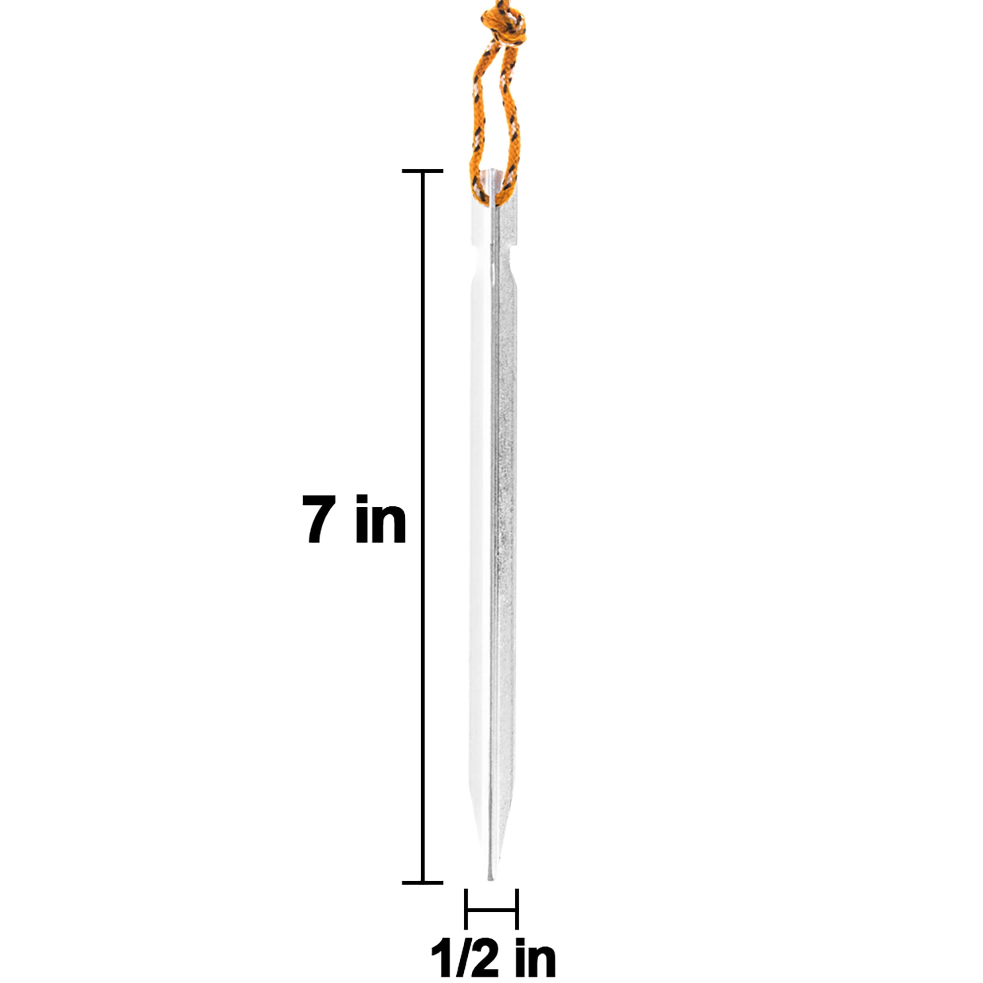 12-Piece 7" Aluminum Tent Stake Sets In 4 Color Options - West Coast Paracord
