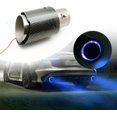 thumbnail image 3 of HUGFEGWE Car Exhaust Muffler Tip Tail Pipe with Led Automobile Exhaust Muffler Tip Carbon Fiber Racing Light 2.5" Inlet-Straight Style Blue Flame CA919-123637, 3 of 9