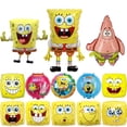 thumbnail image 2 of Globo de Bob Esponja con temática de dibujos animados, decoración para fiesta, globo de película de aluminio de Anime Patrick Stars, regalos de cumpleaños para niños, 2 of 5