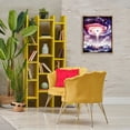 thumbnail image 2 of Stupell Industries Surreal Space Nebula Rays Landscape & Nature Painting Brown Floater Framed Canvas Art Print Wall Art, 17 x 21, 2 of 9