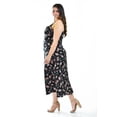 thumbnail image 2 of Vestido Largo Roman Fashion Talla Extra 11584 Negro Flores 38, 2 of 8
