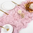 thumbnail image 4 of Mantel para queso Beautane de Table Runner, color rosa claro, 43 x 274 cm, paquete de 10, 4 of 7