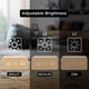 thumbnail image 3 of Reloj digital de madera con pantalla de temperatura, elegante superficie de veta de madera con brillo ajustable para dormitorio, hotel, oficina, 3 of 5