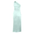 thumbnail image 4 of DHFJKG Formal Dresses For Women Wedding Guest Dress One Shoulder Solid Color Sleeveless Fashion Slim Fit Split Evening Maxi Dress Stylish Dresses, 4 of 4