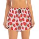 thumbnail image 2 of Balery Strawberries Pantalones cortos deportivos para mujer con forro y dos bolsillos, elásticos, para entrenamiento, gimnasio, yoga-Large, 2 of 7