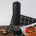 thumbnail image 4 of Electric Pepper Grinder Automatic Salt and Pepper Mill with Adjustable Coarseness One Hand Operation Spice Grinding Tool Black, 4 of 8