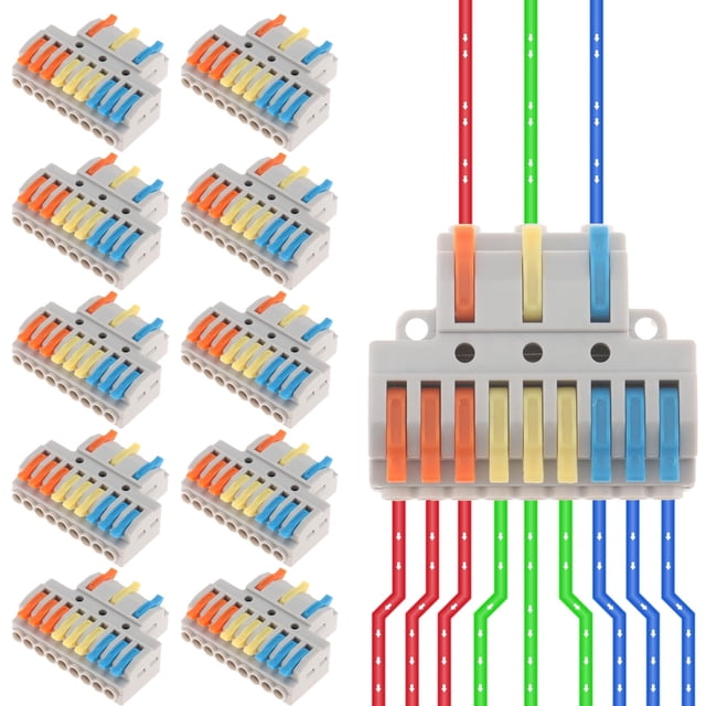 DIANN 10 conectores de palanca para cables 28-12 AWG, empalme rápido