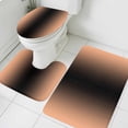 thumbnail image 3 of LightSalmon Black Ombre Bath Mat 3 Piece Bathroom Rug Set, Modern Gradient Abstract Art Non Slip Bath Rug Contour Mat and Toilet Lid Cover, Absorbent Shower Mats Soft Bath Rugs and Mats Sets, 3 of 8