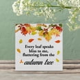 thumbnail image 5 of Zomyto 7"x7" Fall Wood Box Sign Desk Decor Autumn Wood Block Sign Every Leaf Speaks Bliss to Me Sign Autumn Leaves Sign Home, 5 of 6