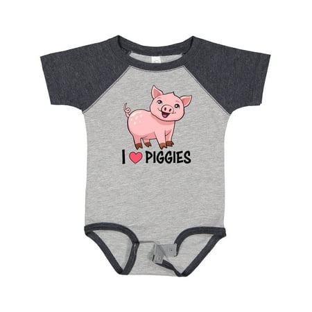 

Inktastic I Love Piggies- Cute Pig Gift Baby Boy or Baby Girl Bodysuit