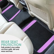 FH Group Carpet Floor Mats for Car, SUV, Van Universal Fit w/ Free Gift - Full Set F14407Purple