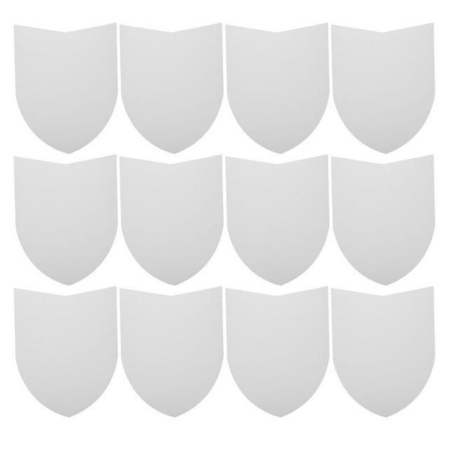Miangastore 12pcs Blank Shield Craft Set for Boys DIY Cardboard Toy Prop and Craft Activities