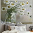thumbnail image 2 of JEUXUS Tapestries Modern White Daisy Flower in Bottle Theme Picture Hanging Tapestry Painting, 2 of 6