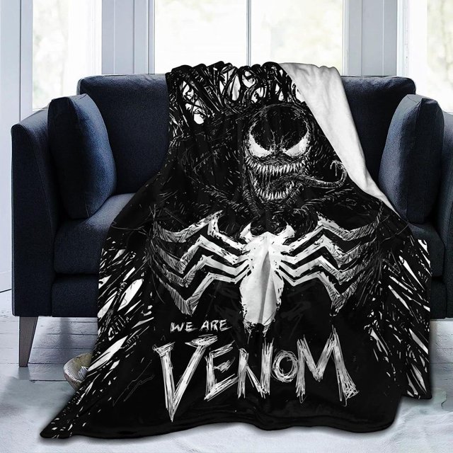 Black And White Simple Flannel Blanket Homestay Printed Thick Air Conditioning Blanket Lunch Break Blanket