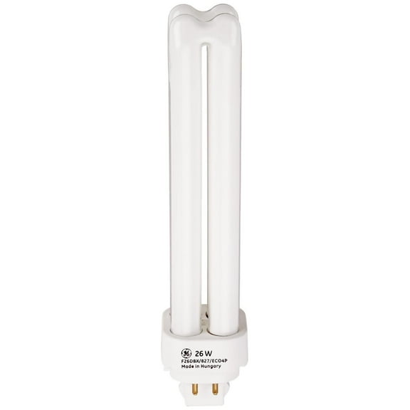 97610 - F26DBX/827/ECO4P - 26 Watt Plug-in Compact Fluorescent Quad Tube Light Bulb, 4 Pin, 2700K (10)