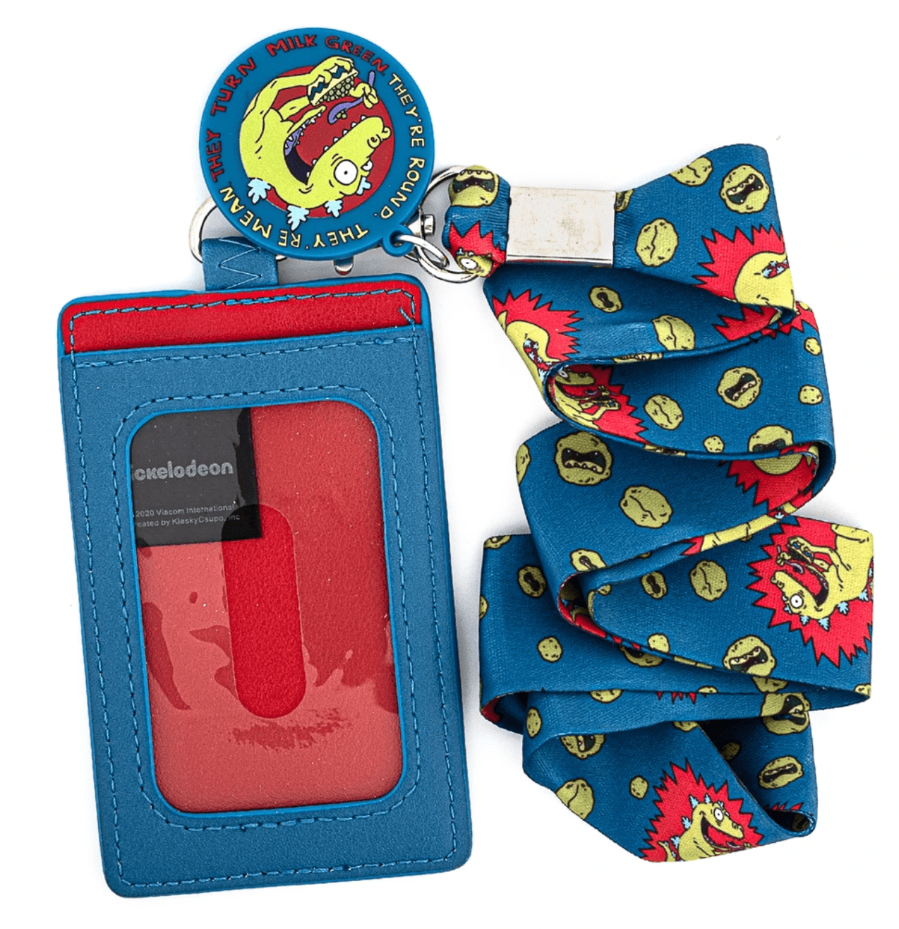 Buy Loungefly Rugrats, Reptar Cereal Lanyard (Cardholder) Online at