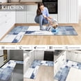 thumbnail image 2 of Yamaziot Kitchen Rugs, Abstract Anti Fatigue Mat Non Slip Kitchen Runner for Floor, Comfort Standing Mat, Blue, 17"x27"+17"x47", 2 of 6