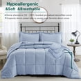 thumbnail image 2 of Down Alternative Comforter, 3 Pieces Comforter Duvet Insert Set, Down Alternative Bedding Set with 2 Pillow Shams for Kids, Teens, or Adults, 2 of 7