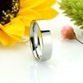 thumbnail image 2 of Women's 5MM Comfort Fit Stainless Steel Wedding Band Classic Flat Ring (Size 5 to 12) Size 9, 2 of 3