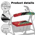 thumbnail image 5 of POLERO Christmas Black Cat Rollator Walker Seat & Backrest Cover Set, Sun & Dust Protector Rollator Seat Cover Polyester Fabric Durable Non-Slip Fit Rollator Walker Accessories, 5 of 10