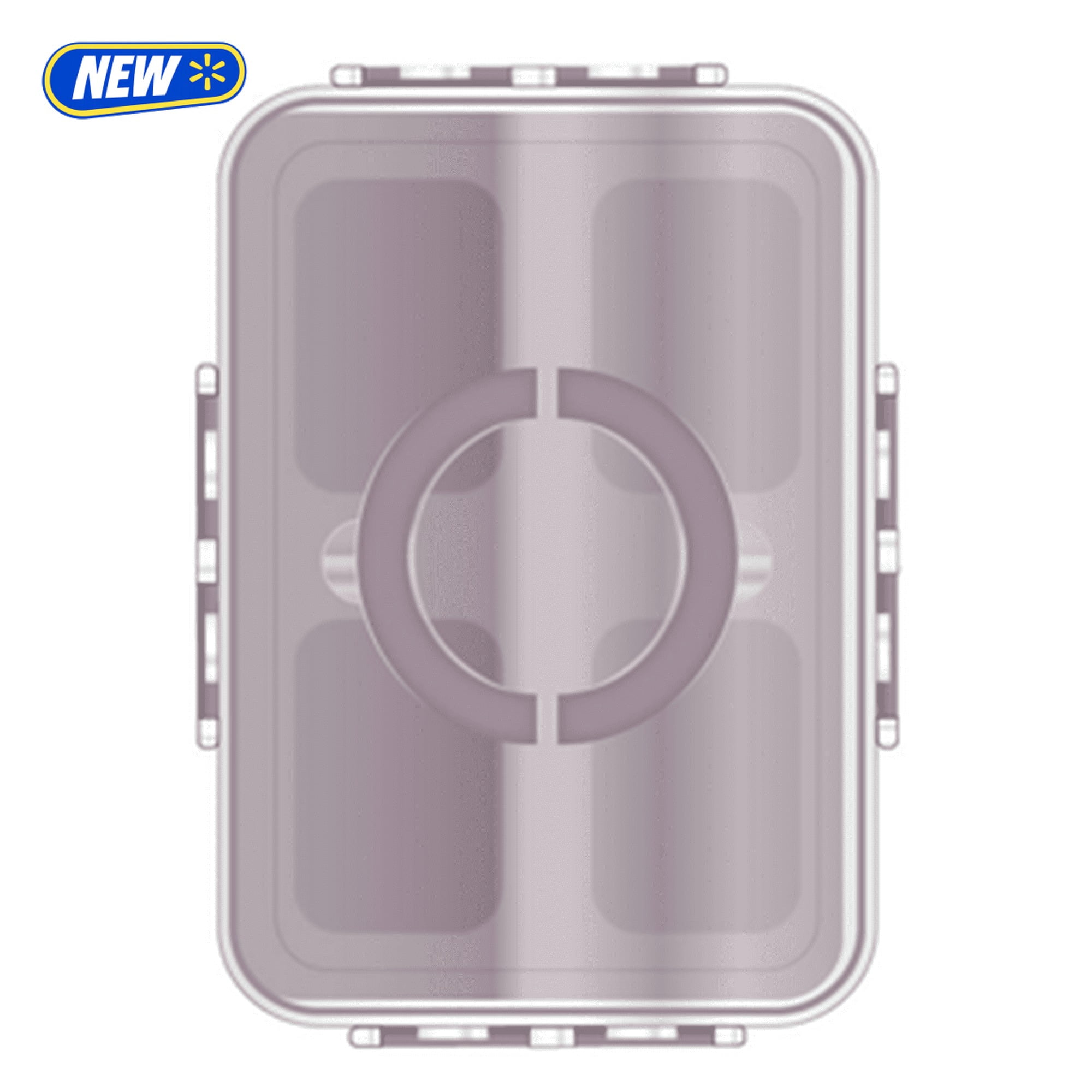 (3 pack) Cook with Color 4-Compartment Mini Snack Box Food Storage Carrier and Container, Charcuterie Container, Purple, Portable and Dishwasher Safe, Designed to Help with Packed Lunches and Daily Commutes