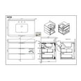 thumbnail image 4 of Pemberly Row 36" Wood Bathroom Vanity in Brown - Quartz Top & 1 Basin, 4 of 4