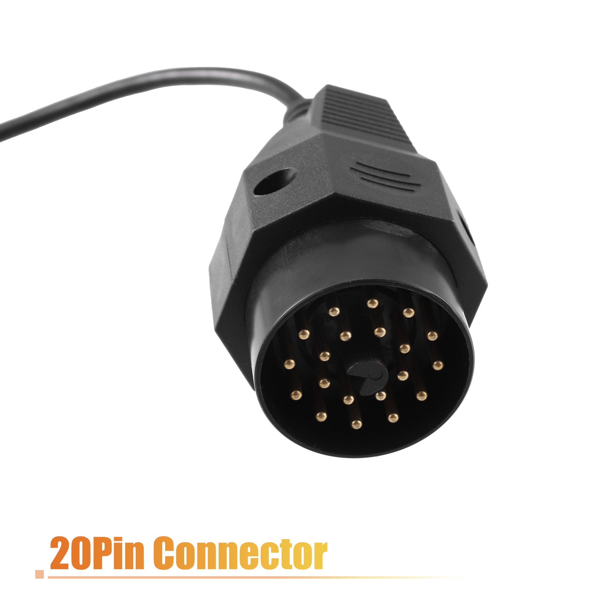 Unique Bargains OBD 1 20-Pin to OBD2 16-Pin Diagnostic Tool Adapter for BMW Models
