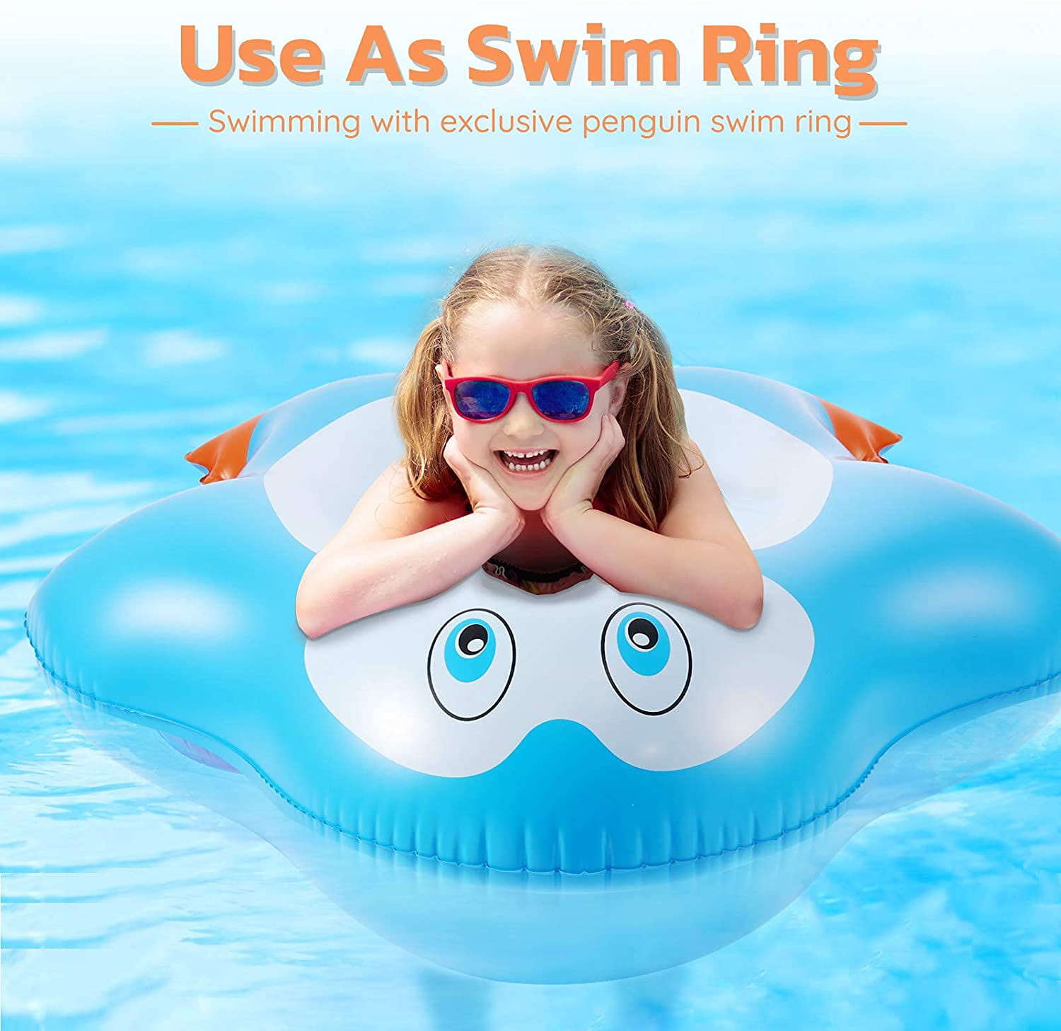 Childrens Swimming Ring Mermaid/Penguin?dolphin Float Summer 