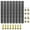 Black-18PCS, variant on Olurrisa 18PCS E Track Tie-Down Rail Kit, Trucks, Vans, Garages, Trailer Tie Down System,4 Pack 5ft Horizontal E-Track , 8 Pack Steel O-Ring Anchors,4 Pack Rope Tie Offs, 2 Pack Ratchet Straps