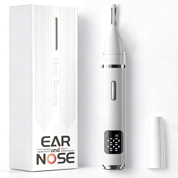 Electric Nose Hair Trimmer, 2 in 1 Ear and Nose Hair Trimmer for Men Women, Portable 360° Efficient Electric Trimming