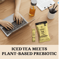 thumbnail image 2 of Iced Tea Drink Mix – Prebiotic Iced Tea (10-Pack) Lemon Flavor – Supports Digestive & Gut Health, Plant Fiber, Zero Sugar, 25 Calories, Made from Black Tea Leaves, 2 of 7