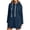 Blue, variant on felwors Women's Oversized Pullover Hoodie Fleece Split Hem Sweatshirt with Pockets Casual Navy for Size S