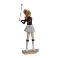 thumbnail image 2 of Estatua de golfista femenina, adorno creativo, regalo de inauguración de la casa, decoración del hogar, golf 10 cm x 30 cm, 2 of 9