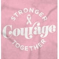 thumbnail image 2 of Breast Cancer Stronger & Courage Women's Long Sleeve T Shirt Brisco Brands S, 2 of 6