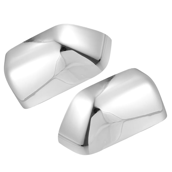 Pair Exterior Chrome Plated Top Half Mirror?Cover for Ford F-250 F-350 F-450 F-550 Super Duty 2017-2022