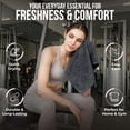 thumbnail image 5 of RIVERSIDE 12 Pack Cotton Face Towels 12x12 Ultra Soft & Absorbent Wash Cloths for Gym and Spa - Charcoal, 5 of 9