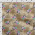 thumbnail image 3 of Soimoi Floral Print, Silk Fabric, Decor Sewing Fabric by The Yard 42 Inch Wide,Decorative Fabric for Shirts Suits Ties, Brown, 3 of 5