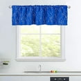 thumbnail image 3 of Kitchen Curtains 36 Inch Length Sets with Valance, 3 Piece Rod pocket Thermal Insulated Room Darkening Blackout Curtains For Kitchen, Bedroom And Bath Room(52X18+26X36 Inch, Royal Blue,3 Pieces), 3 of 6