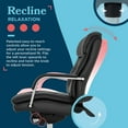 thumbnail image 6 of La-Z-Boy Sonata Executive MidBack Office Chair Bonded Leather Black and Chrome, 6 of 8