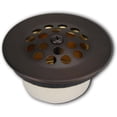thumbnail image 3 of Bathtub Tub Replacement Drain Trim Kit - Oil Rubbed Bronze Finish, Trip Lever Drain Type, Stainless Steel Drain Cover, Copper Body, Zinc Lever Plate By Plumb USA, 3 of 6