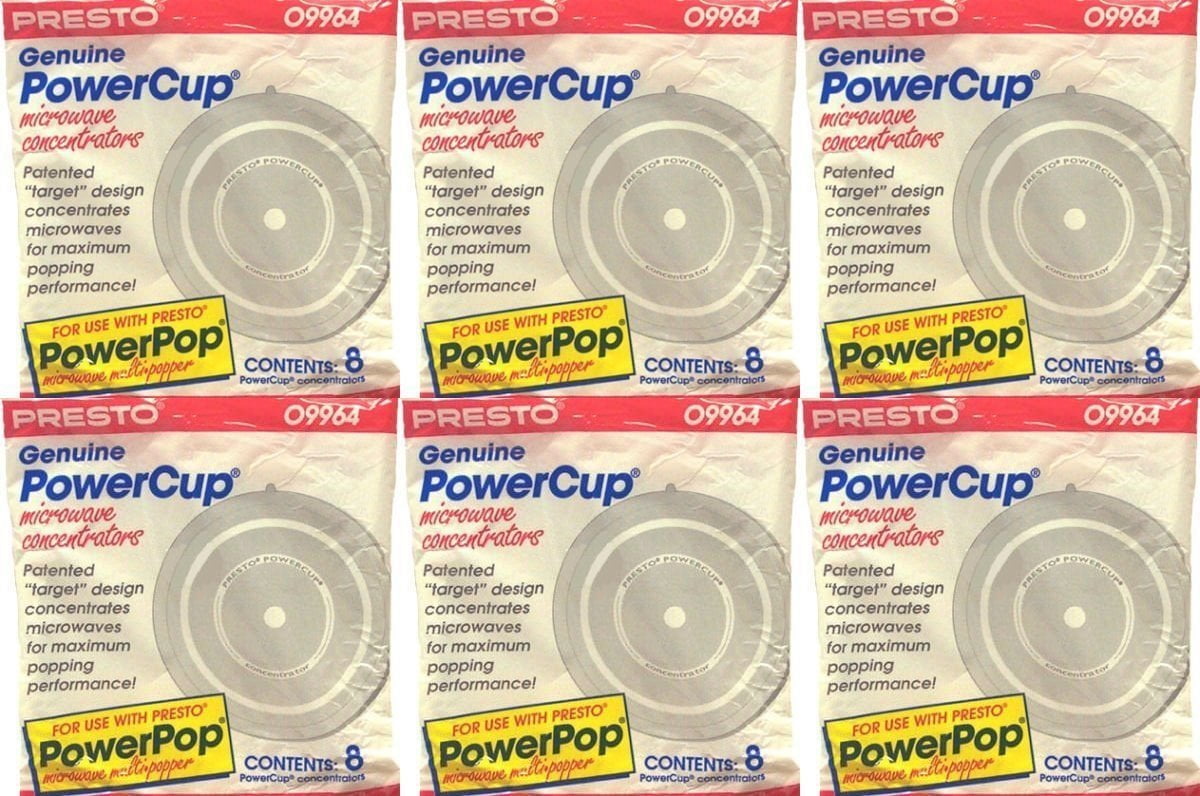 Presto 09964 Microwave Power Pop PowerCup Popcorn Concentrator Cup 48 Pack